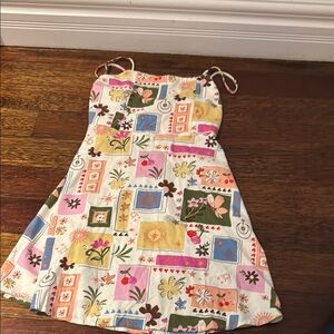 Patterned mini dress. Brand new with tags